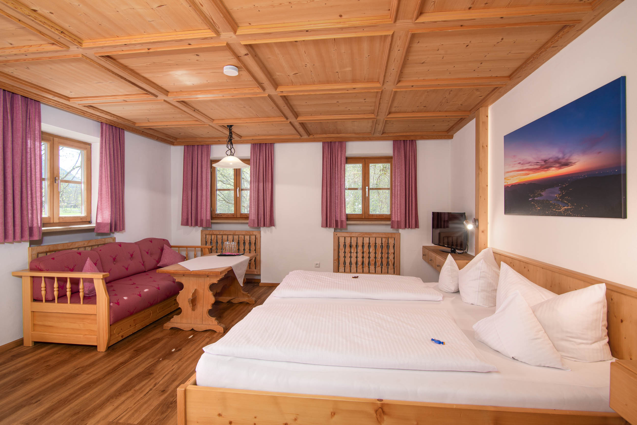 Doppelzimmer im Gästehaus am Tegernsee in Rottach-Egern