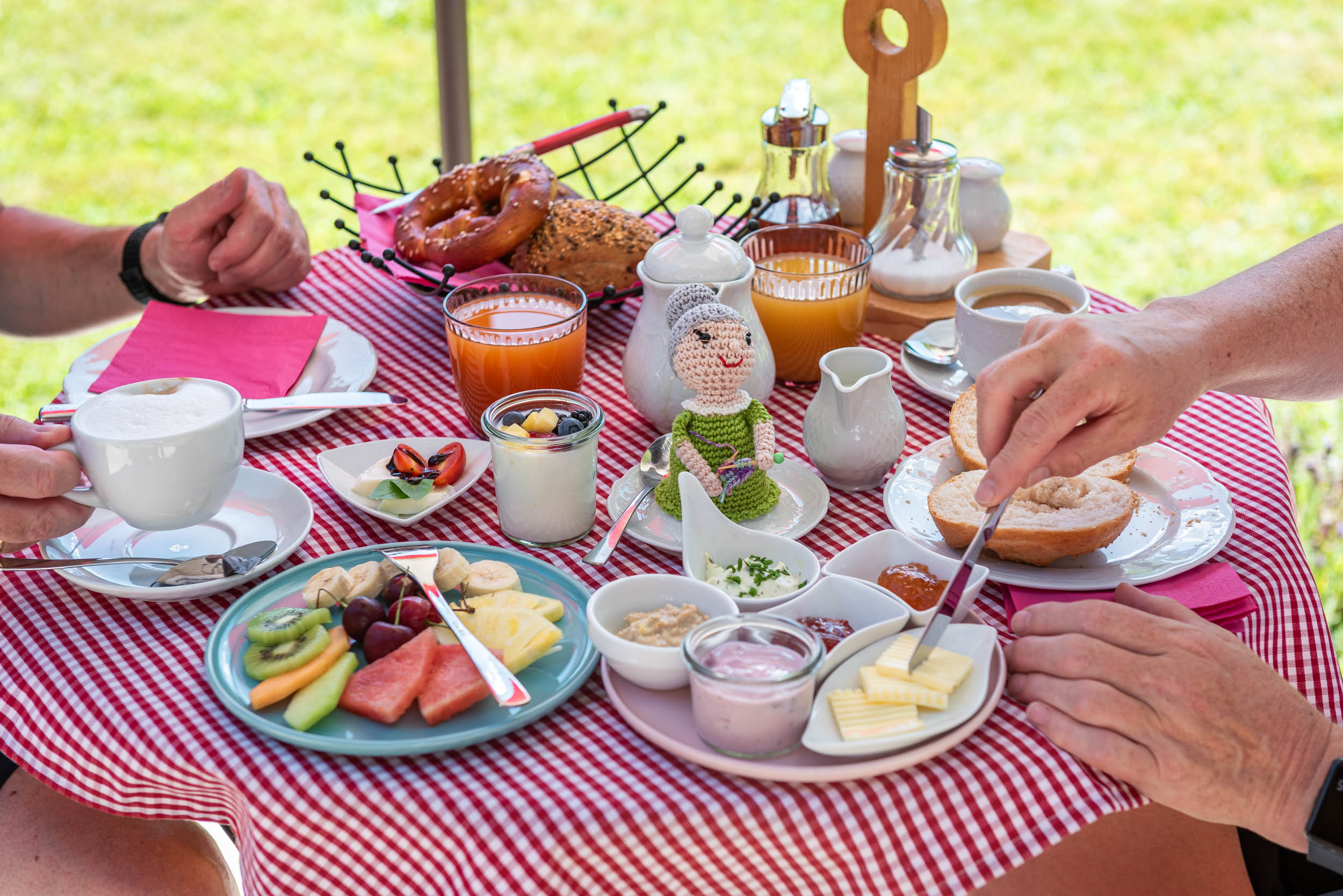 Frühstück am Tegernsee im Gästehaus in Rottach-Egern