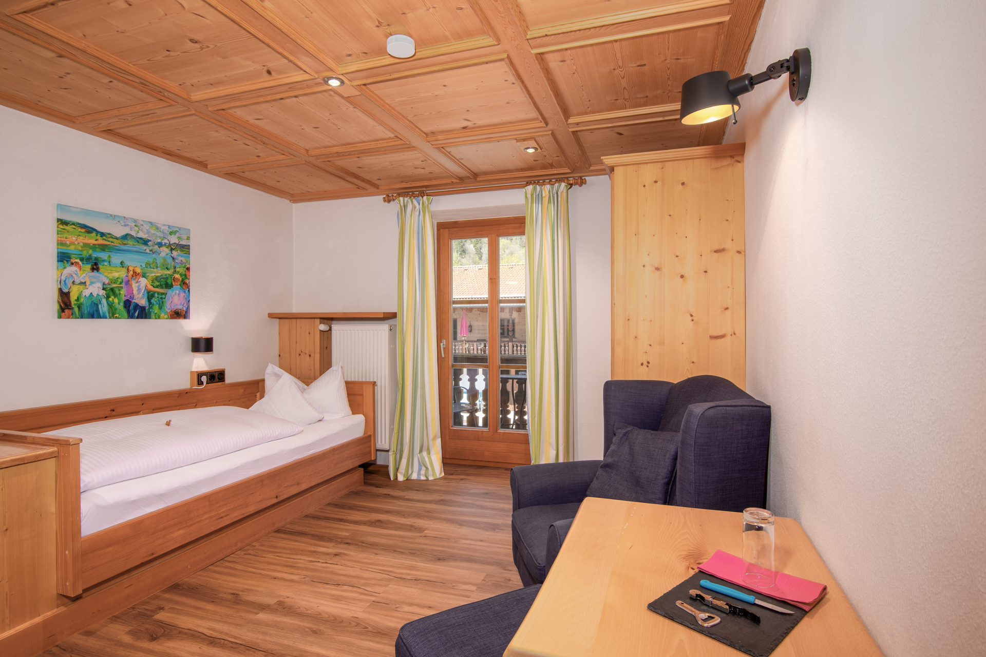 Einzelzimmer im Gästehaus in Rottach-Egern am Tegernsee