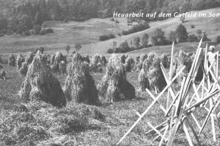 Historisches Foto vom Gutfelder Hof in Rottach-Egern