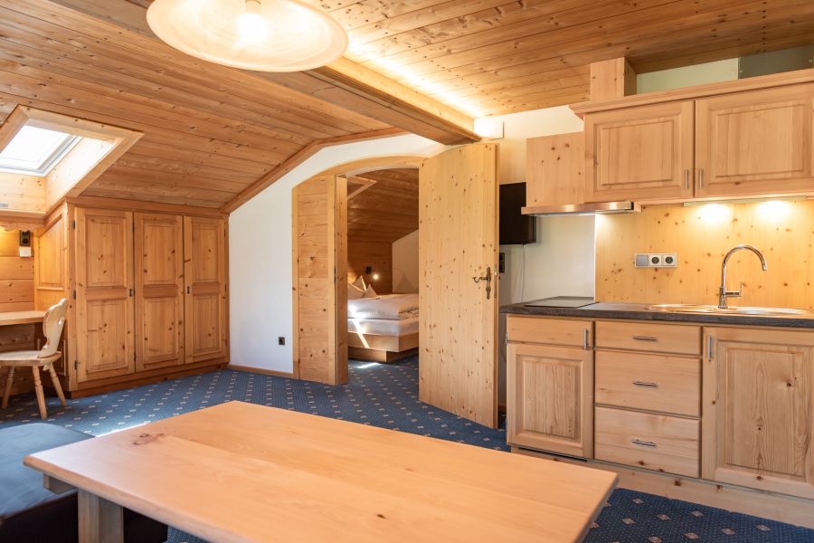 Küche im Appartment in Rottach-Egern am Tegersee