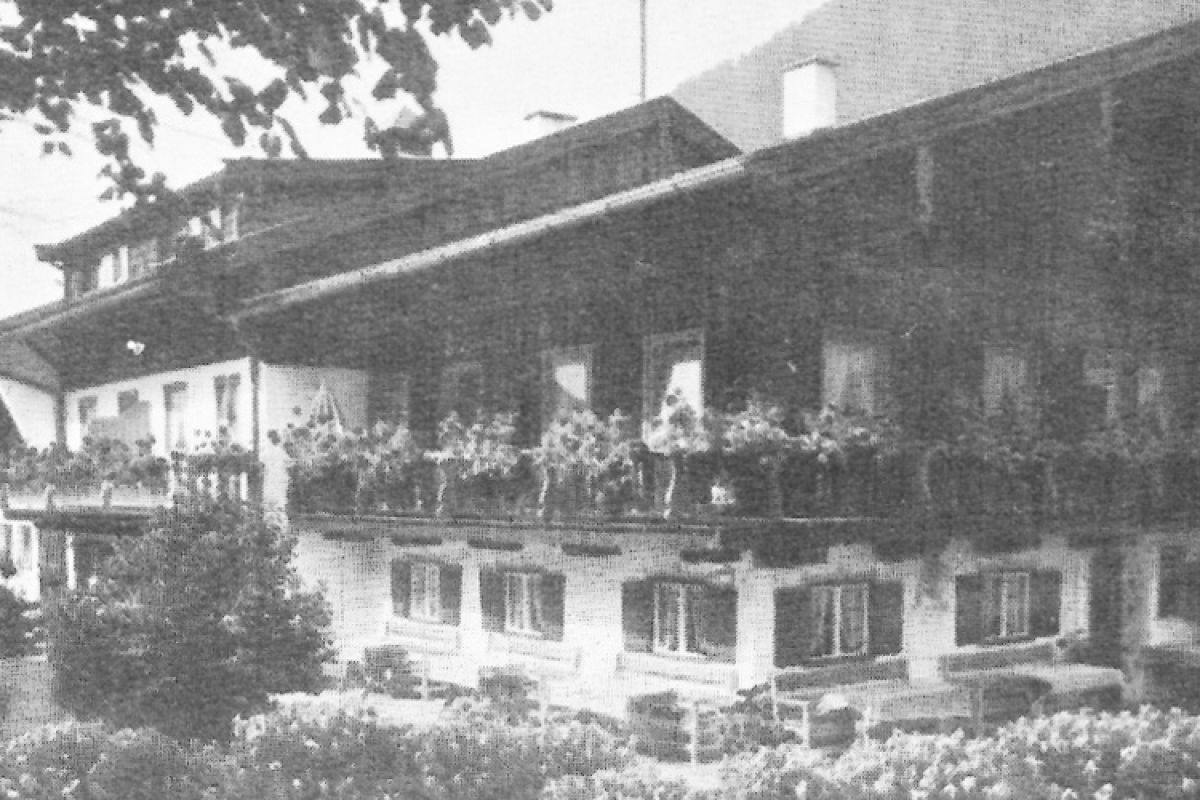 Historisches Foto vom Gutfelder Hof in Rottach-Egern