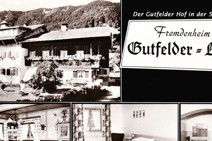 Historische Postkarte vom Gutfelder Hof in Rottach-Egern