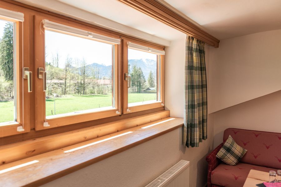 Bergblick im Gästehaus in Rottach-Egern am Tegernsee