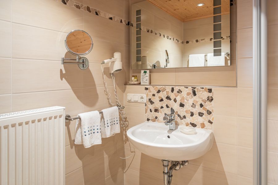 Badezimmer im Appartment in Rottach-Egern
