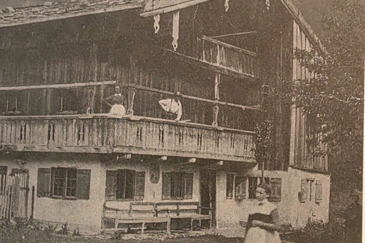 Historisches Foto vom Gutfelder Hof in Rottach-Egern